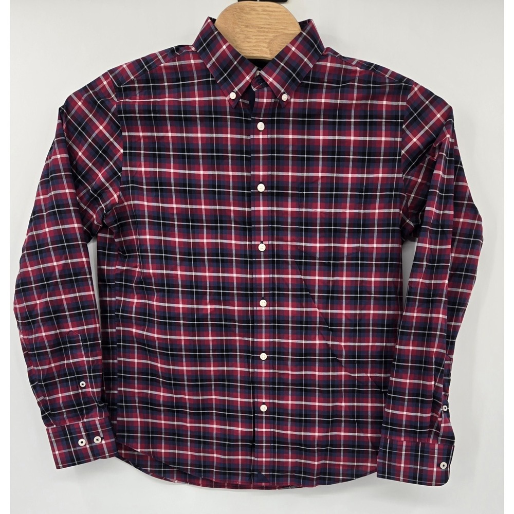 UNTUCKit Shirt Mens L Red Plaid Button Down Wentzel-WF Long Sleeve Slim Fit‎ - Picture 2 of 6